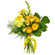 Желтый букет из роз и хризантем. Россия