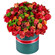 композиция из роз и хризантем в шляпной коробке. Россия
